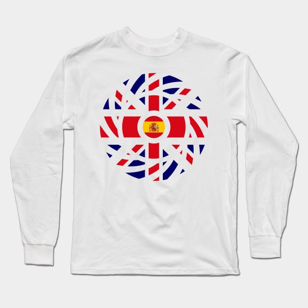 British Spanish Multinational Patriot Flag Series Long Sleeve T-Shirt by Village Values